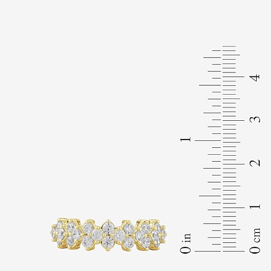 Womens 1 CT. T.W. Lab Grown White Diamond 10K Gold Cocktail Ring