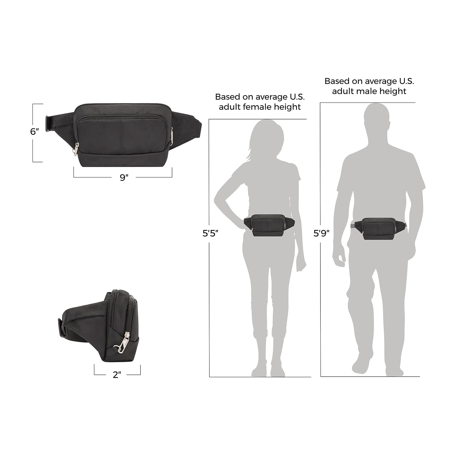Travelon Anti-Theft Classic Fanny Pack