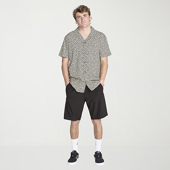 VOLCOM Mens Short Sleeve Regular Fit Button-Down Shirt