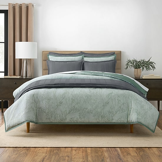 Fieldcrest Botanical Jade 3-pc. Comforter Set