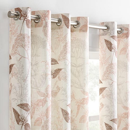 Fieldcrest Arden Garden Grommet Top Sheer Single Curtain Panel