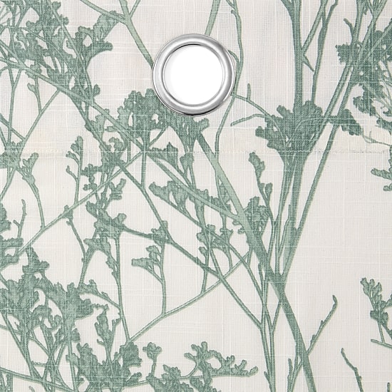 Fieldcrest Arden Botanical Grommet Top Sheer Single Curtain Panel
