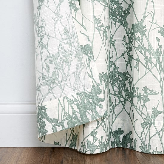 Fieldcrest Arden Botanical Grommet Top Sheer Single Curtain Panel