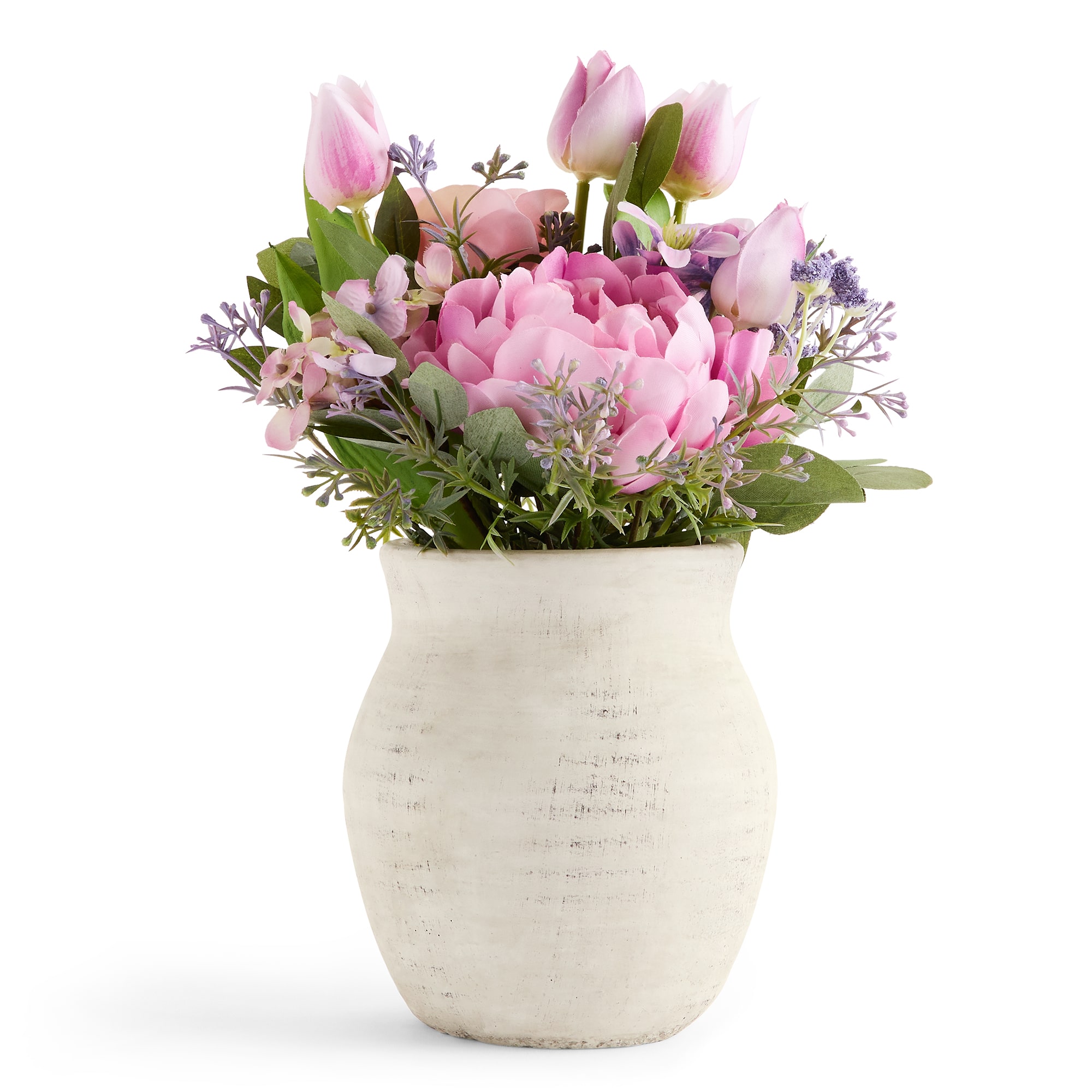 Linden Street Tulip And Lilac Floral Arrangement