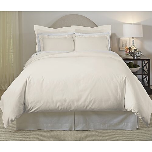 Pointehaven Long Staple Cotton Oversized Sateen 3-pc. Duvet Cover Set, One Size, Beige