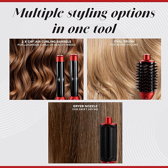CHI Lava Air Wave Red Collection 5-pc. Multi-Styler