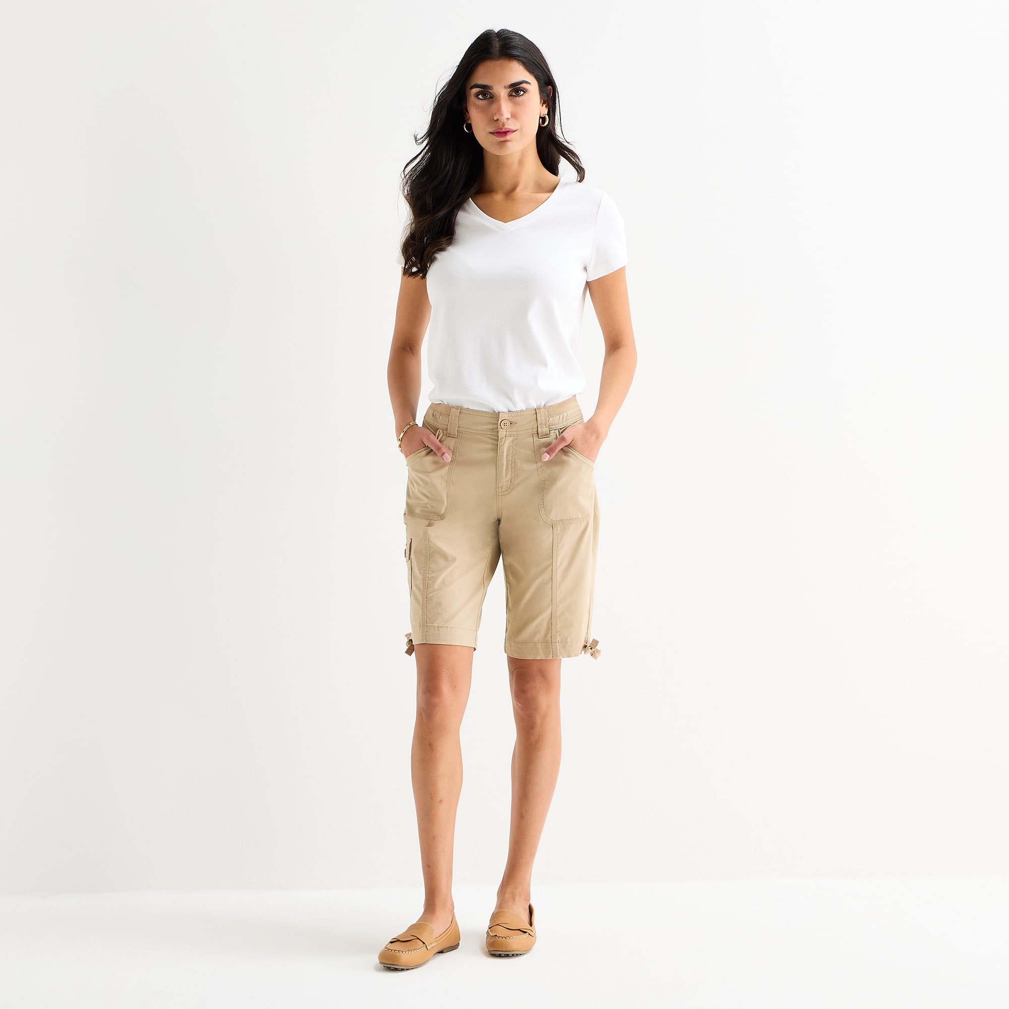 St. John's Bay Womens 11" Tall Bermuda Short