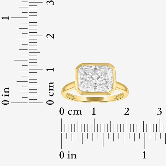 Bridal Addiction E-F / Vs1-Vs2 Womens 3 CT. T.W. Lab Grown White Diamond 14K Gold Rectangular Solitaire Engagement Ring