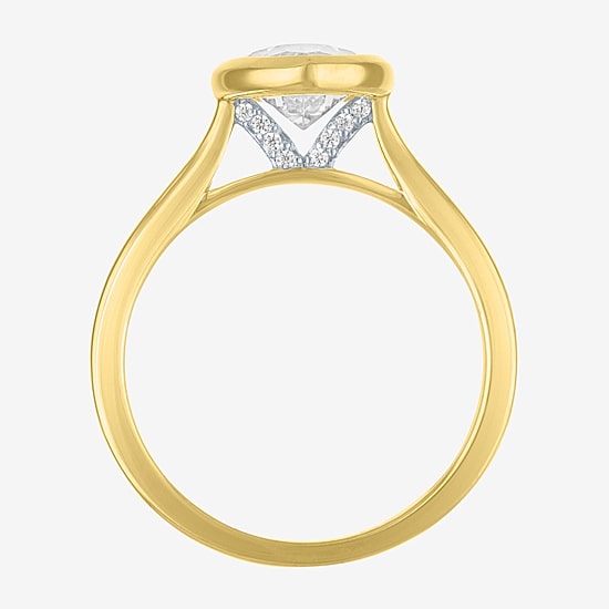 Bridal Addiction (E-F / Vs1-Vs2) Womens 3 CT. T.W. Lab Grown White Diamond 14K Gold Marquise Solitaire Engagement Ring
