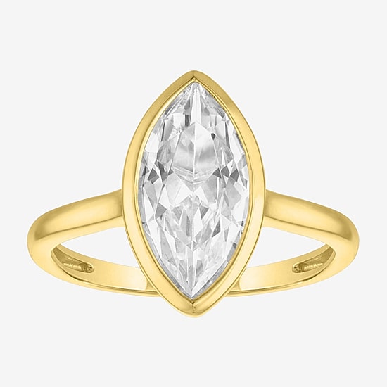 Bridal Addiction (E-F / Vs1-Vs2) Womens 3 CT. T.W. Lab Grown White Diamond 14K Gold Marquise Solitaire Engagement Ring