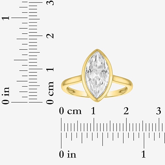 Bridal Addiction (E-F / Vs1-Vs2) Womens 3 CT. T.W. Lab Grown White Diamond 14K Gold Marquise Solitaire Engagement Ring