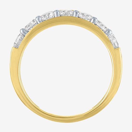 G-H / Si2-I1 Womens 6MM 1 CT. T.W. Lab Grown White Diamond 10K Gold Wedding Band