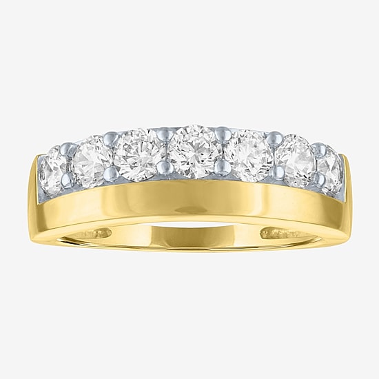 G-H / Si2-I1 Womens 6MM 1 CT. T.W. Lab Grown White Diamond 10K Gold Wedding Band
