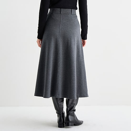 Liz Claiborne Womens Mid Rise Midi A-Line Skirt