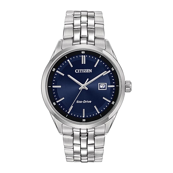Citizen Corso Mens Silver Tone Stainless Steel Bracelet Watch Bm7251-53l