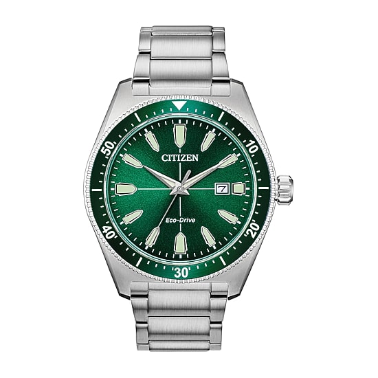 Citizen Brycen Mens Silver Tone Stainless Steel Bracelet Watch Aw1598-70x