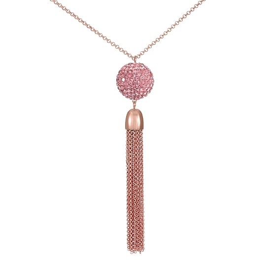 Monet Jewelry Womens Pink 32 Inch Pendant Necklace