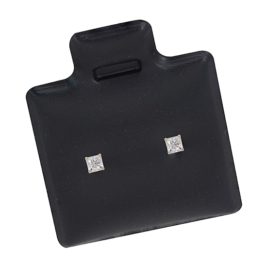 Cubic Zirconia 14K Gold 6mm Stud Earrings
