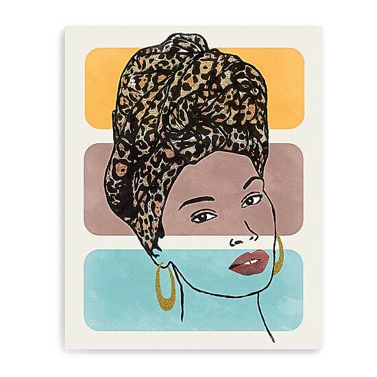 16X20 Head Wrap Giclee Canvas Wall Art