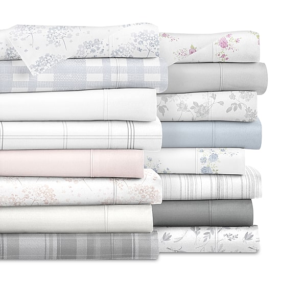 Casual Comfort Solid and Print Flannel Sheet Set