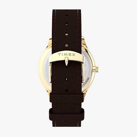 Timex Easy Reader Mens Brown Leather Strap Watch Tw2w684009j