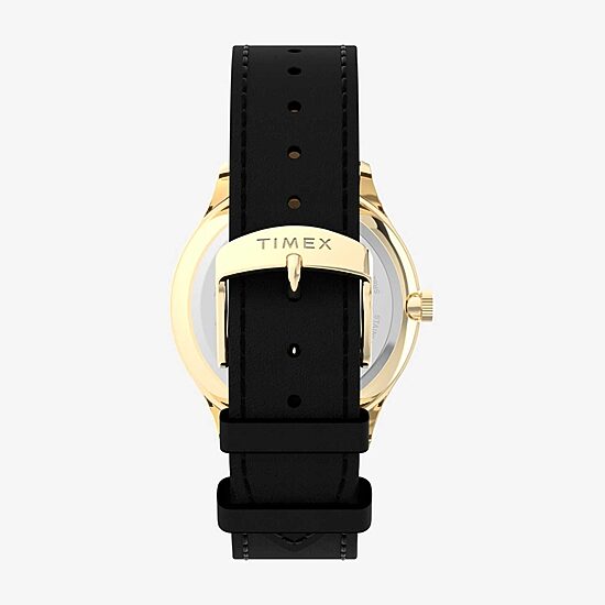 Timex Easy Reader Mens Black Leather Strap Watch Tw2w685009j