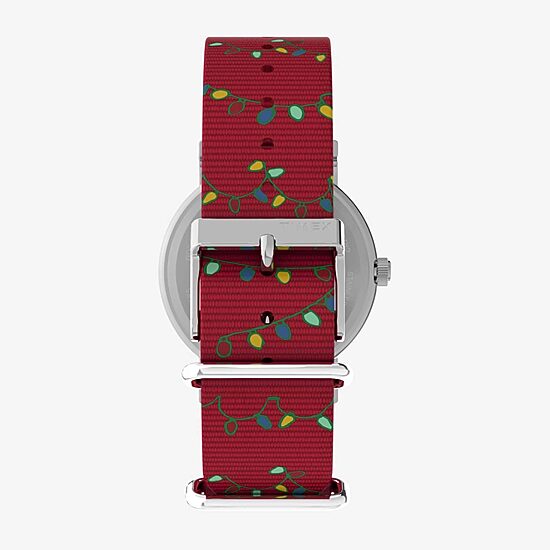 Timex Timex Peanuts Weekender Womens Red Strap Watch Tw2w80800jt Peanuts Womens Red Strap Watch Tw2w80800jt