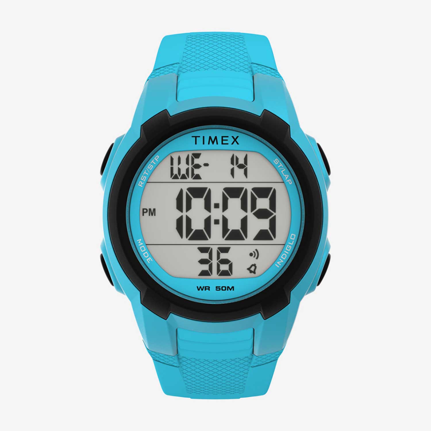 Timex Sport Mens Chronograph Blue Strap Watch Tw5m629009j