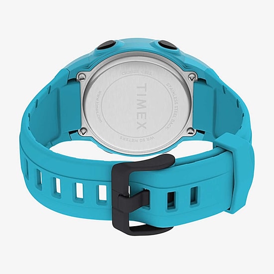 Timex Sport Mens Chronograph Blue Strap Watch Tw5m629009j