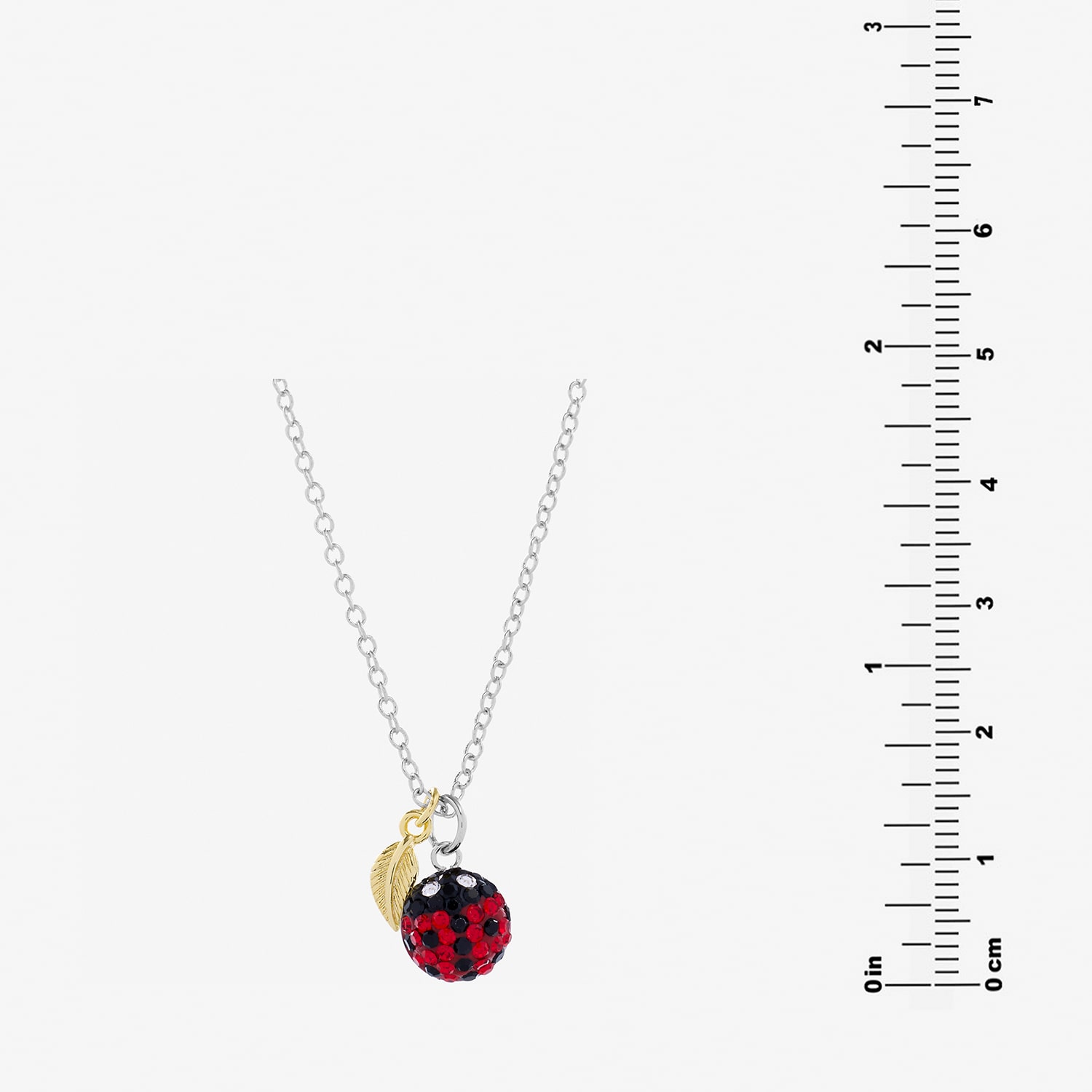 Sparkle Allure Ladybug Womens Multi Color Crystal 14K Gold Over Brass Pure Silver Over Brass 16 Inch Pendant Necklace