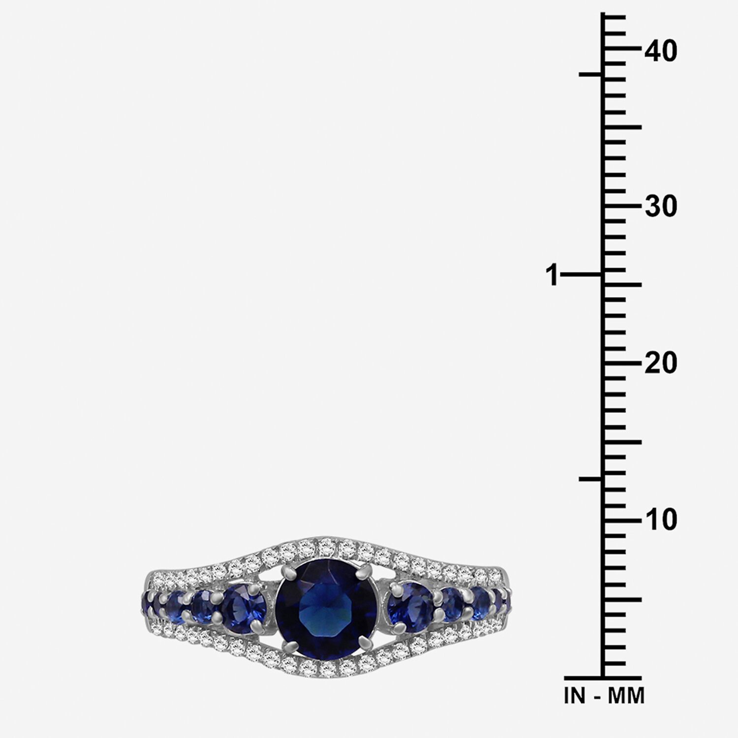 Womens Gemstone & 1/4 CT. T.W. Lab-Grown Diamond 10K Gold Cocktail Ring