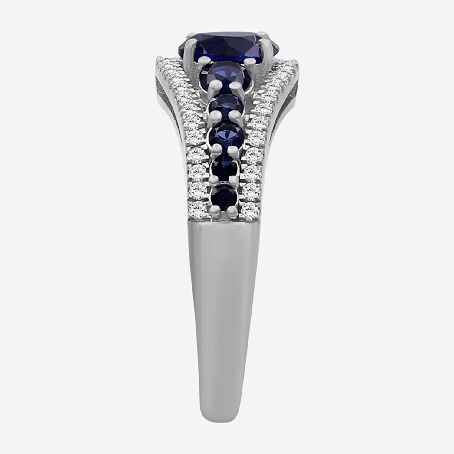 Womens Gemstone & 1/4 CT. T.W. Lab-Grown Diamond 10K Gold Cocktail Ring