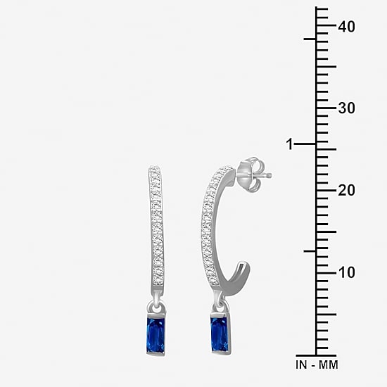 Womens Gemstone & 1/4 CT. T.W. Natural Diamond 10K Gold Drop Earrings