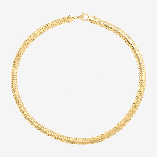 Made in Italy Womens 14K Gold Over Silver 18 Inch Pendant Necklace