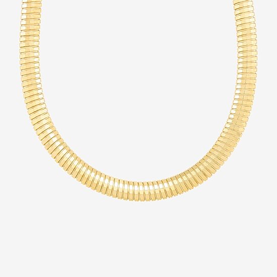 Made in Italy Womens 14K Gold Over Silver 18 Inch Pendant Necklace