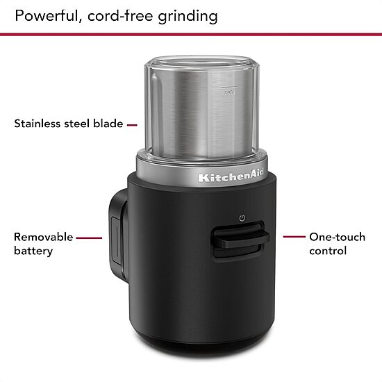 KitchenAid Cordless Blade Coffee Grinder with Battery