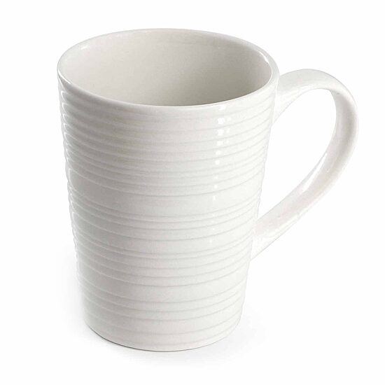 Elama Nikki Ribbed 18-pc. Porcelain Dinnerware Set