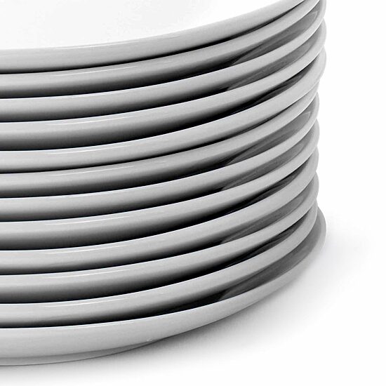 Elama Professional Kitchen 12-pc. Stoneware Salad Plate
