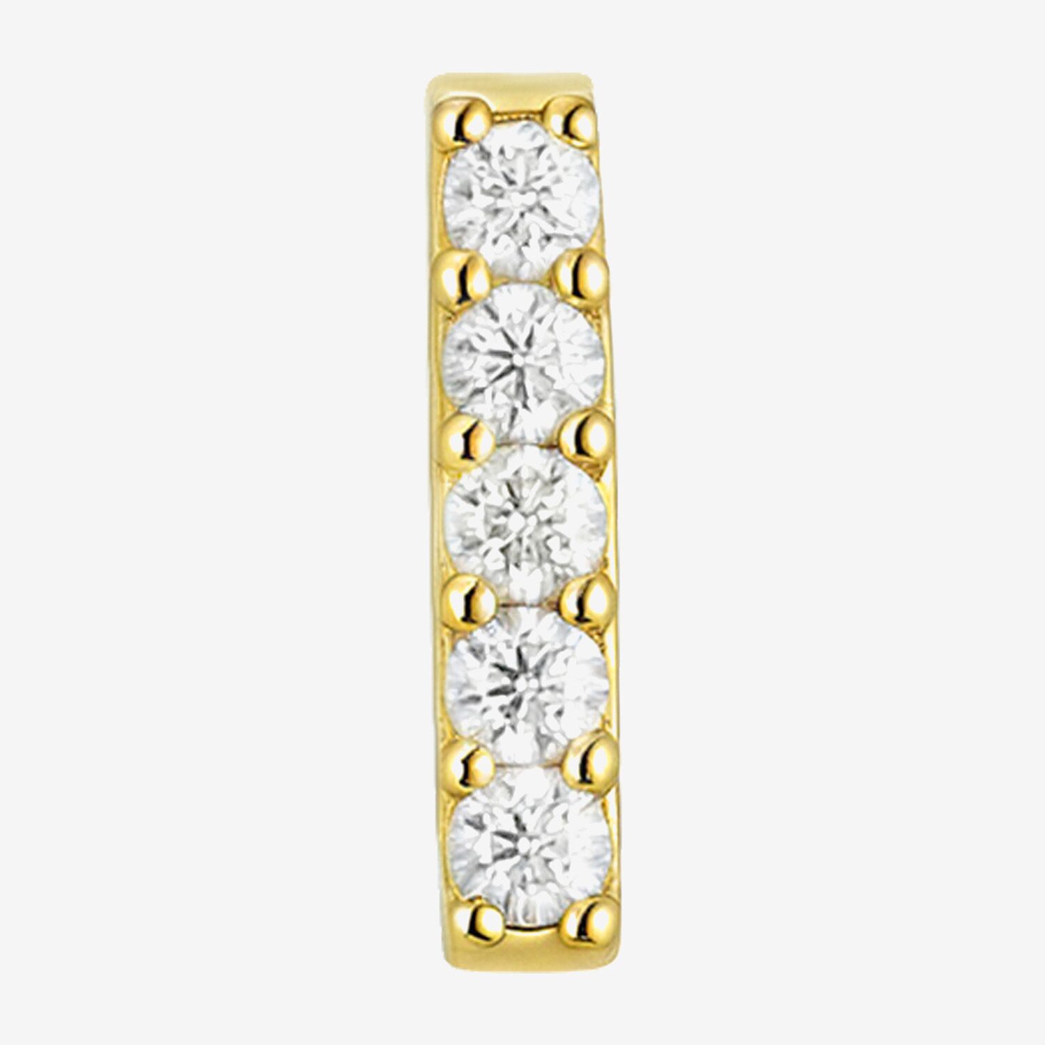 Gold Addiction Womens Cubic Zirconia 10K Gold 3 Pair Earring Set
