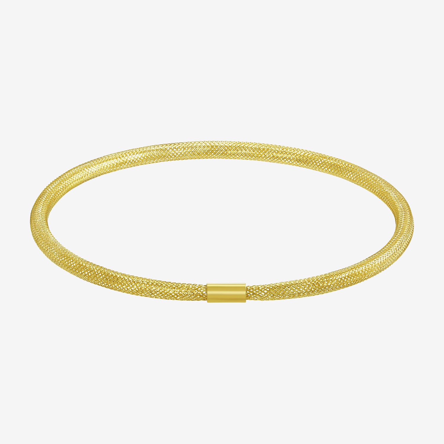 Made in Italy Womens 10K Gold Stretch Bracelet