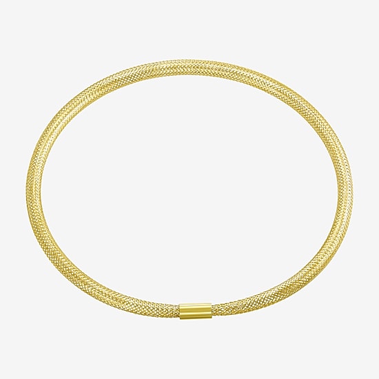 Made in Italy Womens 10K Gold Stretch Bracelet
