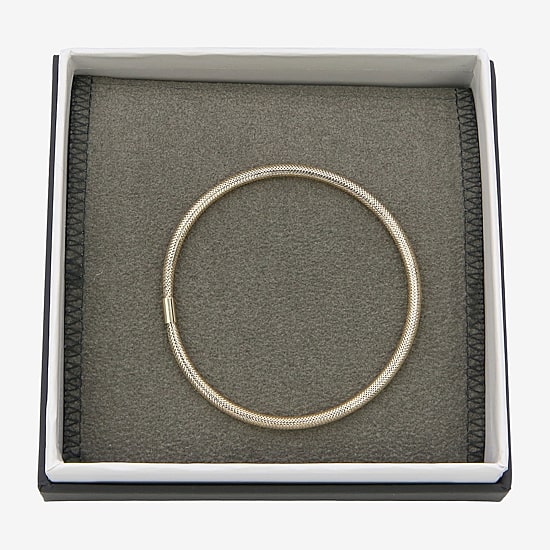 Made in Italy Womens 10K Gold Stretch Bracelet