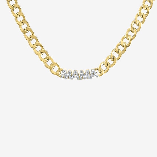 Diamond Addiction (G-H / Si2-I1) Womens 1/10 CT. T.W. Lab Grown White Diamond 14K Gold Over Silver 15 Inch Pendant Necklace