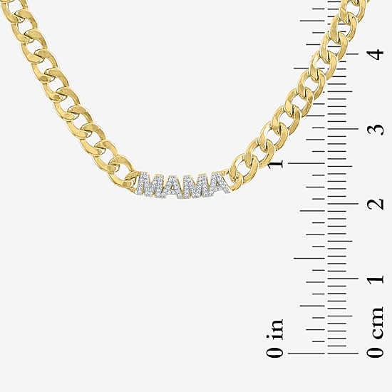 Diamond Addiction (G-H / Si2-I1) Womens 1/10 CT. T.W. Lab Grown White Diamond 14K Gold Over Silver 15 Inch Pendant Necklace