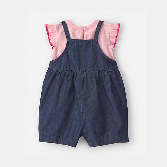 Carter's Baby Girls 2-pc. Shortall Set