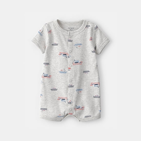 Carter's Baby Boys Short Sleeve Romper