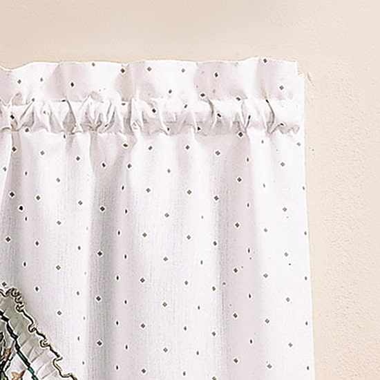 CHF Cottage 3-pc. Rod Pocket Kitchen Curtains & Drapes Window Set