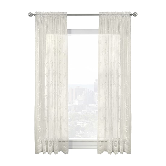 Habitat Mona Lisa Rod Pocket Sheer Single Curtain Panel