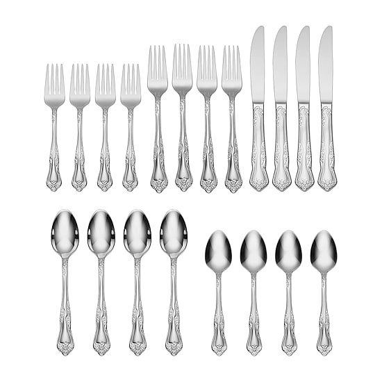Oneida Azalea 18/0 Stainless Steel 20-pc. Flatware Set