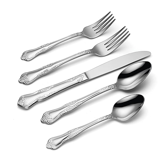 Oneida Azalea 18/0 Stainless Steel 20-pc. Flatware Set